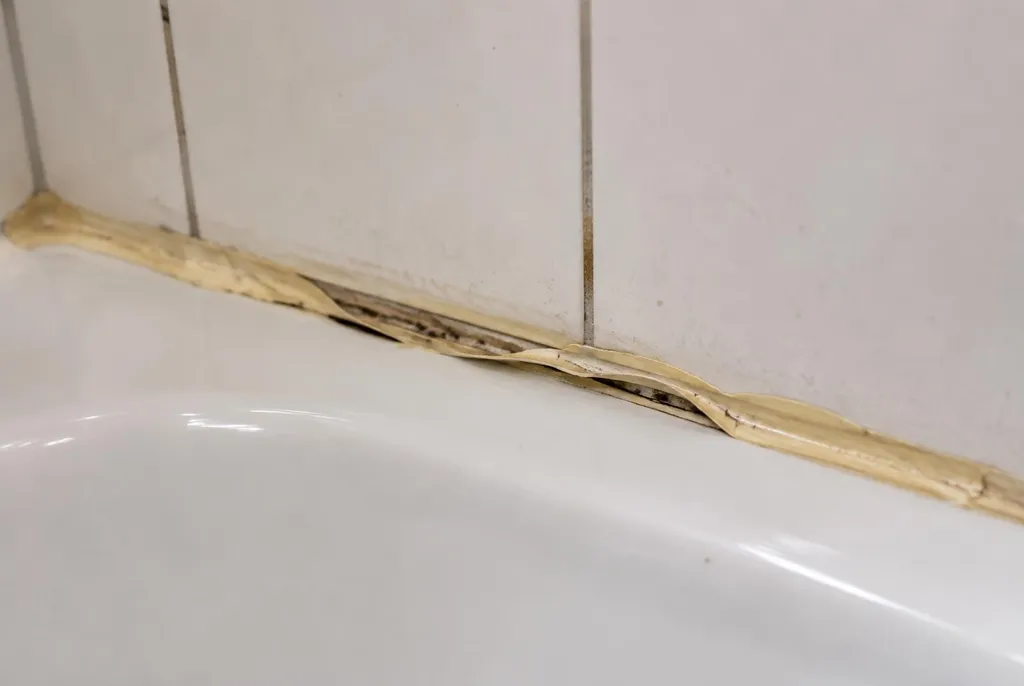 Kitbedrijf Berkel en Rodenrijs – loslatende kit naast het bad